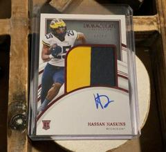 Hassan Haskins [Patch Autograph Ruby] #100 Football Cards 2022 Panini Immaculate Collegiate Prices