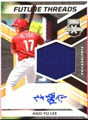 Hao Yu Lee #FTS-HL Baseball Cards 2022 Panini Elite Extra Edition Future Threads Signatures Prices