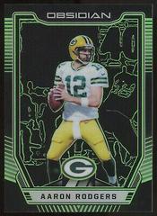 Aaron Rodgers [Green] Football Cards 2018 Panini Obsidian Prices