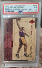 Kobe Bryant, Michael Jordan [Red] #J13 Basketball Cards 1998 Upper Deck Hardcourt Jordan Holding Court Prices