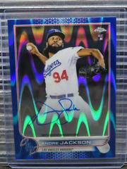 Andre Jackson [Blue RayWave] Baseball Cards 2022 Topps Chrome Rookie Autographs Prices