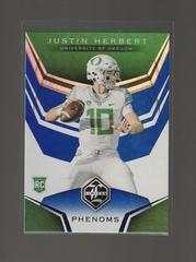 Justin Herbert [Blue] Football Cards 2020 Panini Chronicles Draft Picks Limited Phenoms Prices