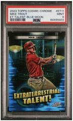 Mike Trout [Blue Moon] #ET-11 Baseball Cards 2023 Topps Cosmic Chrome Extraterrestrial Talent Prices