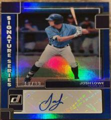 Josh Lowe [Blue] #SS-JL Baseball Cards 2022 Panini Donruss Signature Series Prices