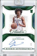 Jalen Williams [Emerald] #4 Basketball Cards 2022 Panini Flawless Rookie Autograph Prices