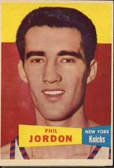 Phil Jordon #55 Basketball Cards 1957 Topps Prices