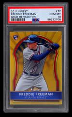 Freddie Freeman [Gold Refractor] Baseball Cards 2011 Finest Prices