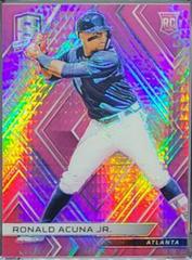 Ronald Acuna Jr. [Neon Pink] Baseball Cards 2018 Panini Chronicles Spectra Prices