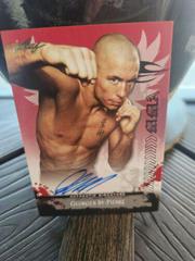 Georges St Pierre [Red] #AU-GSP Ufc Cards 2010 Leaf MMA Autographs Prices