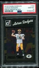 Aaron Rodgers [Press Proof Black] #104 Football Cards 2016 Panini Donruss Prices