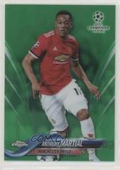 Anthony Martial [Green Refractor] #58 Soccer Cards 2017 Topps Chrome UEFA Champions League Prices