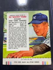 Ed Whitey Ford #3 Baseball Cards 1955 Red Man Tobacco Prices