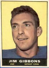 Jim Gibbons Football Cards 1961 Topps Prices