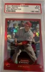 Joey Votto [Red Refractor] #14 Baseball Cards 2011 Bowman Chrome Prices