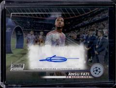 Ansu Fati #CA-AF Soccer Cards 2022 Stadium Club Chrome UEFA Competitions Autographs Prices