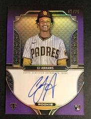 CJ Abrams [Amethyst] Baseball Cards 2022 Topps Triple Threads Rookie Autographs Prices