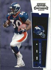 Terrell Davis #32 Football Cards 2000 Playoff Contenders Prices