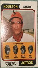 Astros Mgr. , Coaches Baseball Cards 1974 Topps Prices