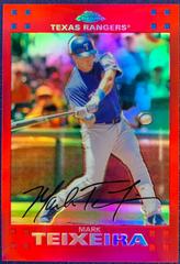Mark Teixeira [Red Refractor] #181 Baseball Cards 2007 Topps Chrome Prices