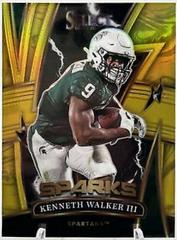 Kenneth Walker III [Gold] #SPKW Football Cards 2022 Panini Select Draft Picks Sparks Prices