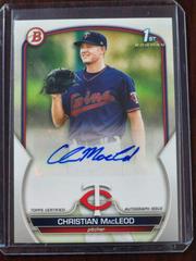 Christian MacLeod #PPA-CMD Baseball Cards 2023 Bowman Paper Prospect Autographs Prices