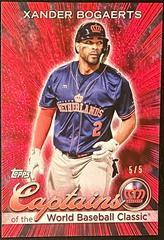 Xander Bogaerts [Red Hot] Baseball Cards 2023 Topps World Captains of the Classic Prices