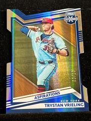 Trystan Vrieling [Aspirations Die Cut] #100 Baseball Cards 2022 Panini Elite Extra Edition Prices