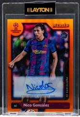 Nico Gonzalez [Orange] Soccer Cards 2021 Topps Merlin Chrome UEFA Autographs Prices