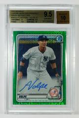 Anthony Volpe [Green Refractor] #BMAA-VO Baseball Cards 2020 Bowman Chrome Mega Box Mojo Autographs Prices