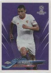 Luis Muriel [Purple Refractor] Soccer Cards 2017 Topps Chrome UEFA Champions League Prices