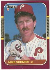 Mike Schmidt #160 Baseball Cards 1987 Donruss Opening Day Prices