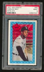 Carlos May [Hits 272] #45 Baseball Cards 1971 Kellogg's Prices