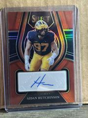 Aidan Hutchinson [Red] Football Cards 2022 Panini Select Draft Picks Rookie SIgnatures Prices