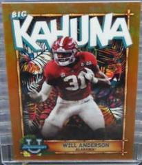 Will Anderson [Orange] #TBK-3 Football Cards 2022 Bowman Chrome University The Big Kahuna Prices