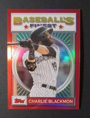 Charlie Blackmon [Red Refractor] #6 Baseball Cards 2020 Topps Finest Flashbacks Prices