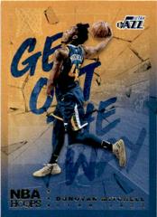 Donovan Mitchell [Holo] Basketball Cards 2018 Panini Hoops Get Out the Way Prices