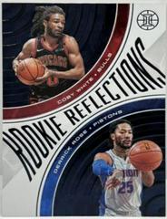 Derrick Rose, Coby White [Sapphire] Basketball Cards 2019 Panini Illusions Rookie Reflections Prices