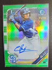 Esteury Ruiz [Green Refractor] #PA-ER Baseball Cards 2019 Bowman Prospect Autographs Prices