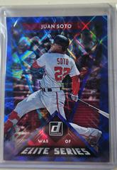 Juan Soto [Blue Parallel /249] #E-9 Baseball Cards 2020 Panini Donruss Elite Series Prices
