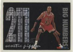 Scottie Pippen #BN9 Basketball Cards 1994 Hoops Big Numbers Prices