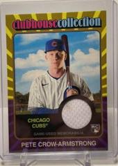 Pete Crow-Armstrong [Gold] #CCR-PC Baseball Cards 2024 Topps Heritage Clubhouse Collection Relic Prices