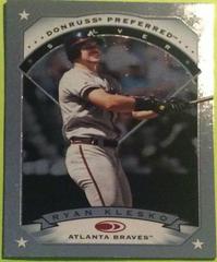 Ryan Klesko [Cut to the Chase] #43 Baseball Cards 1997 Panini Donruss Preferred Prices