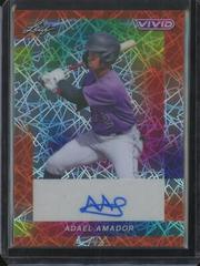 Adael Amador [Orange Laser] #BA-AA1 Baseball Cards 2023 Leaf Vivid Autograph Prices
