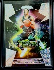 Giannis Antetokounmpo [Fast Break Prizm] #18 Basketball Cards 2018 Panini Prizm Fireworks Prices