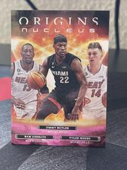 Tyler Herro, Jimmy Butler, Bam Adebayo [Pink] #10 Basketball Cards 2022 Panini Origins Nucleus Prices