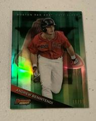 Andrew Benintendi [Green Refractor] Baseball Cards 2015 Bowman's Best Top Prospects Prices