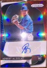 Adbert Alzolay [Red Wave Prizm] #RA-AA Baseball Cards 2020 Panini Prizm Rookie Autographs Prices