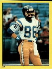 Wes Chandler #276 Football Cards 1982 Topps Stickers Prices