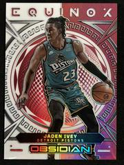 Jaden Ivey [Red Flood] #12 Basketball Cards 2022 Panini Obsidian Equinox Prices