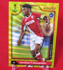 Aurelien Tchouameni [Yellow Wave] Soccer Cards 2021 Topps Merlin Chrome UEFA Prices